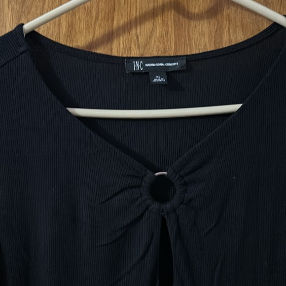 Ladies XL black top by INC - Picture 2 of 4